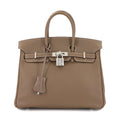 Hermes Etoupe Gray Swift Leather Handbag (Pre-Owned)
