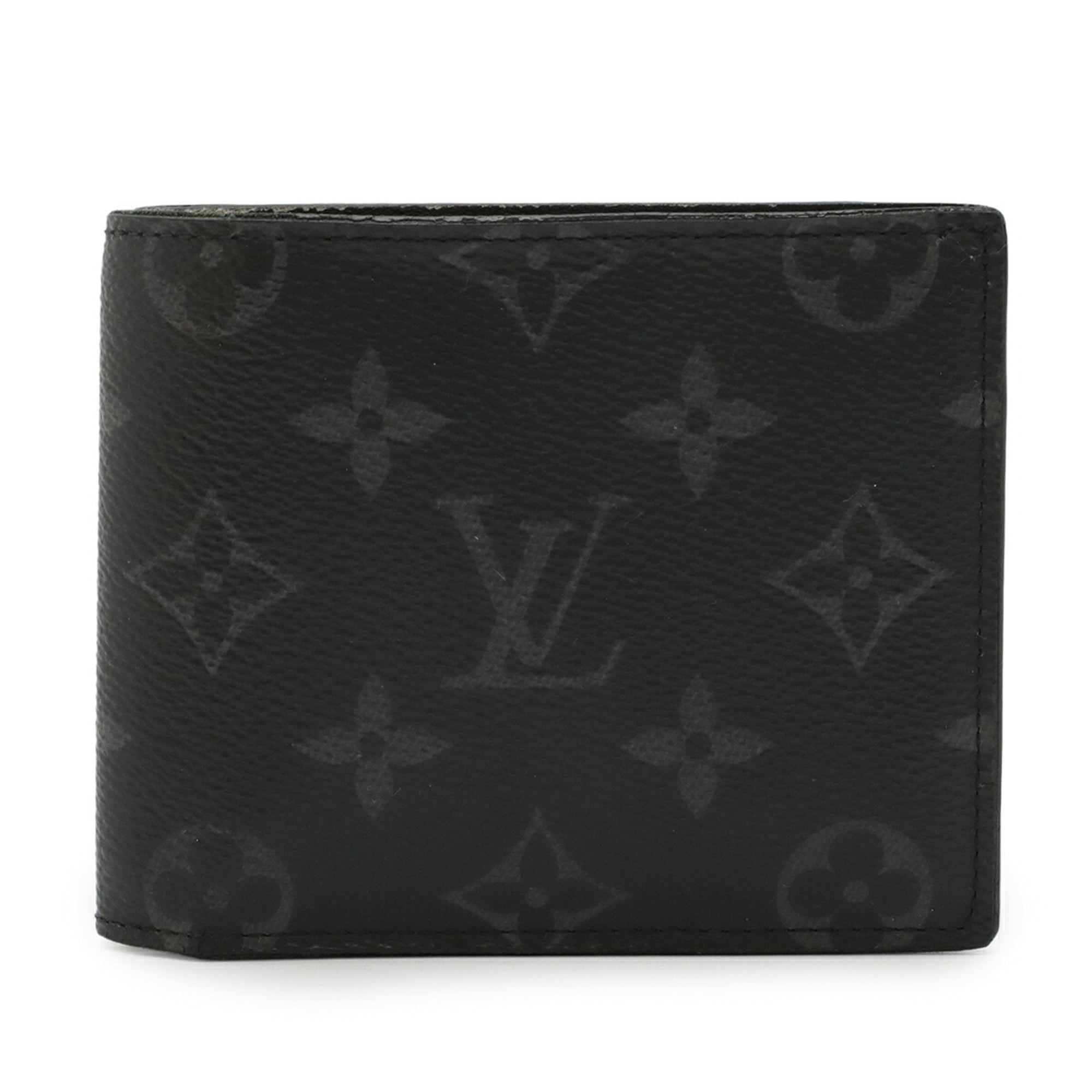 Louis Vuitton Black Gray Monogram Eclipse Wallet (Bi-Fold) (Pre-Owned)