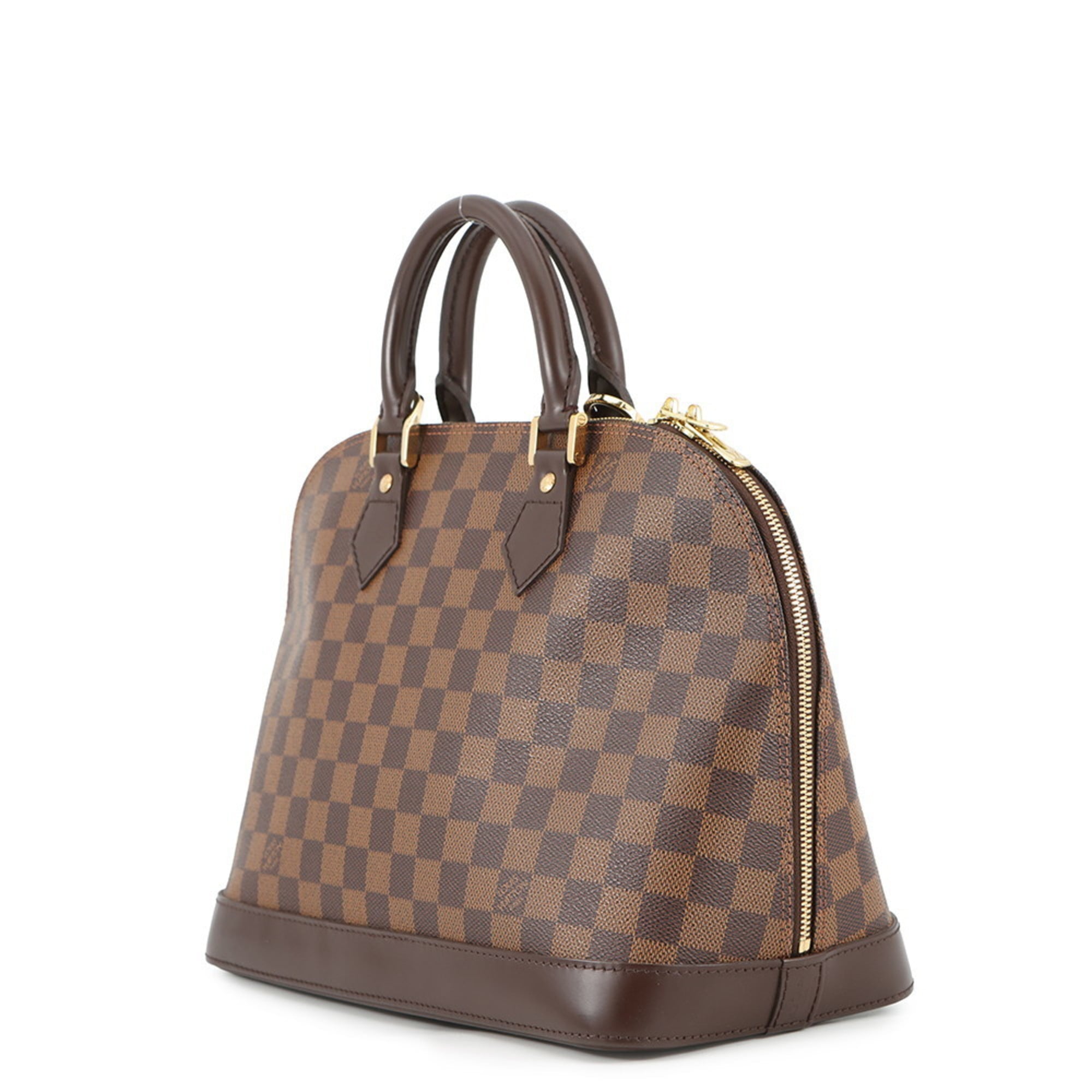 Louis Vuitton Damier Damier Canvas Ebene Red Color Handbag (Pre-Owned)
