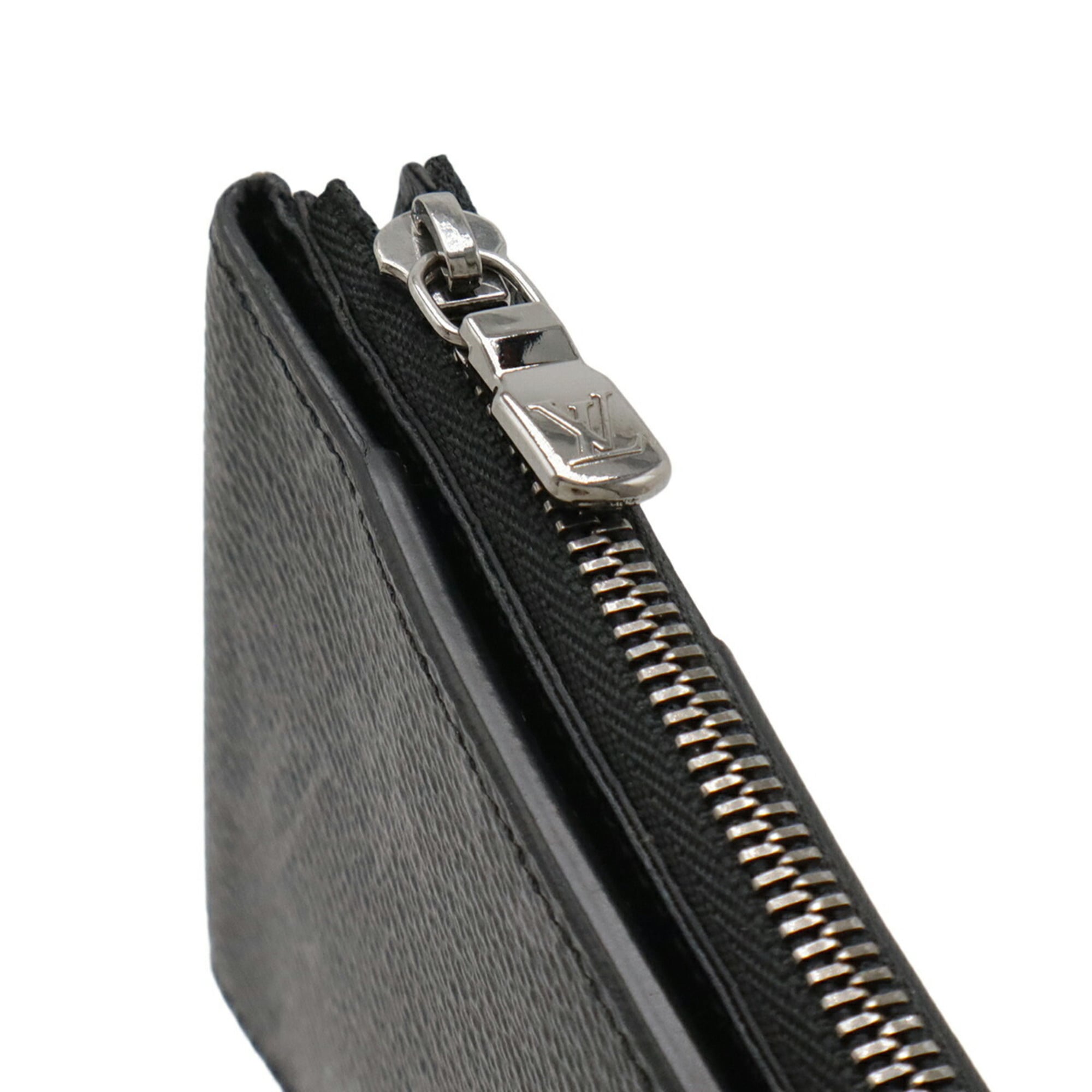 Louis Vuitton Black Gray Monogram Eclipse Wallet (Bi-Fold) (Pre-Owned)