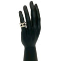 Hermes Silver Silver 925 Band Ring (Pre-Owned)