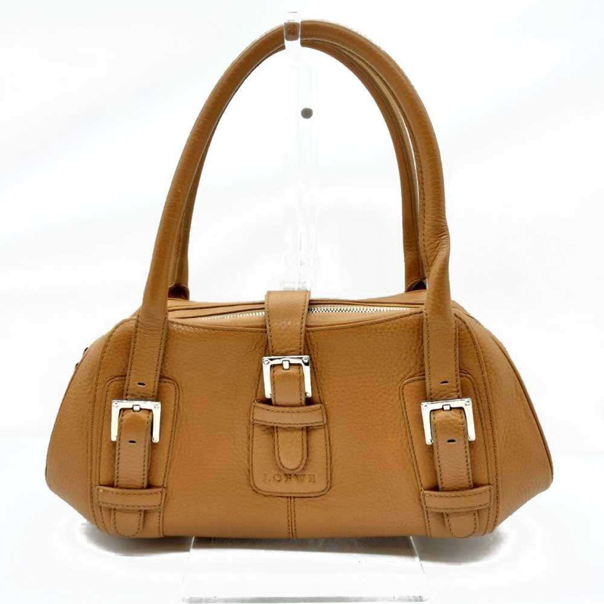 Loewe Senda Brown Leather Handbag (Pre-Owned)