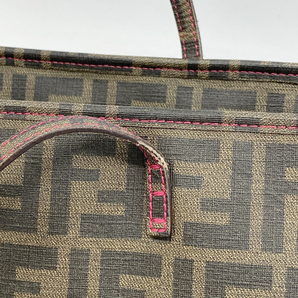 Fendi Brown Pvc Tote Bag (Pre-Owned)