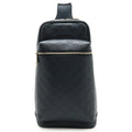 Gucci Navy Leather Shoulder Bag (Pre-Owned)