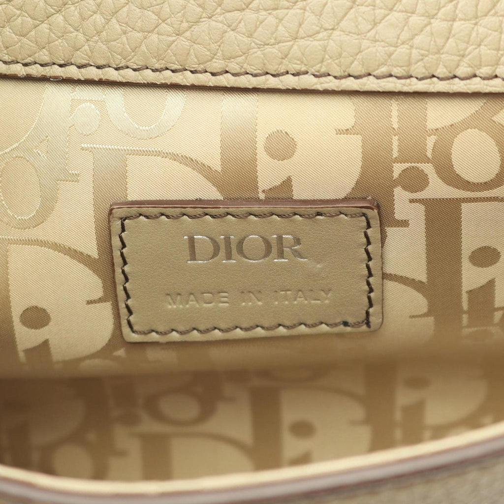 Christian Dior Beige Leather Shoulder Bag (Pre-Owned)