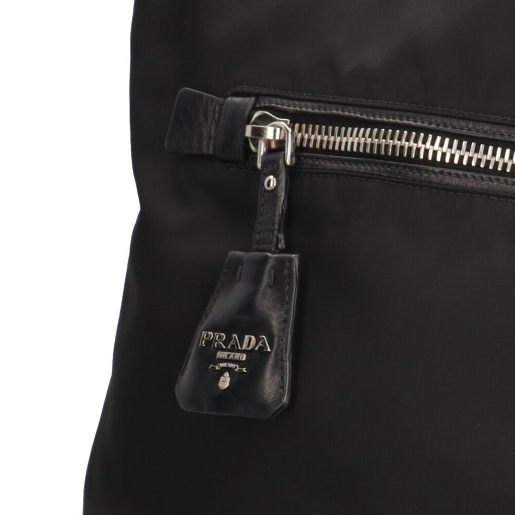 Prada Black Navy Nylon Shoulder Bag (Pre-Owned)