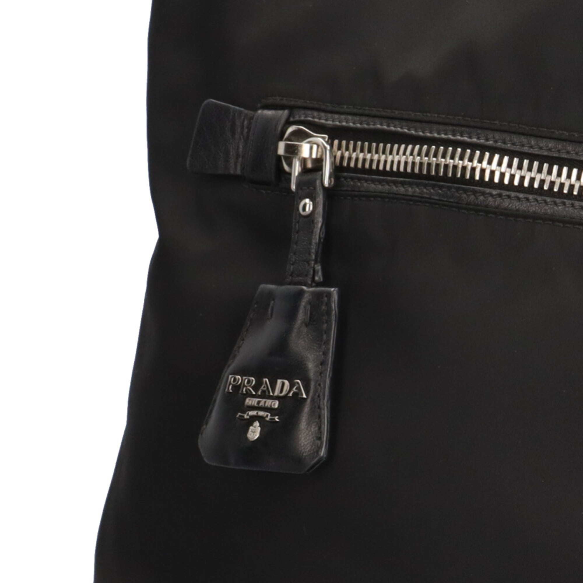 Prada Black Navy Nylon Shoulder Bag (Pre-Owned)