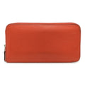 Hermes Pink Rose Jaipur Epsom Leather Silk Long Wallet (Bi-Fold) (Pre-Owned)