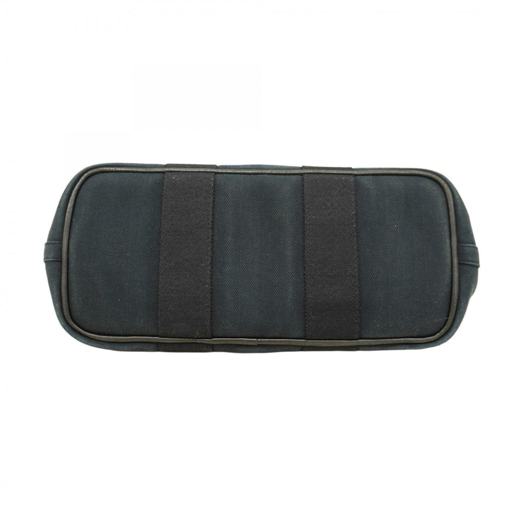 Hermes Black Toile Chevron Handbag (Pre-Owned)