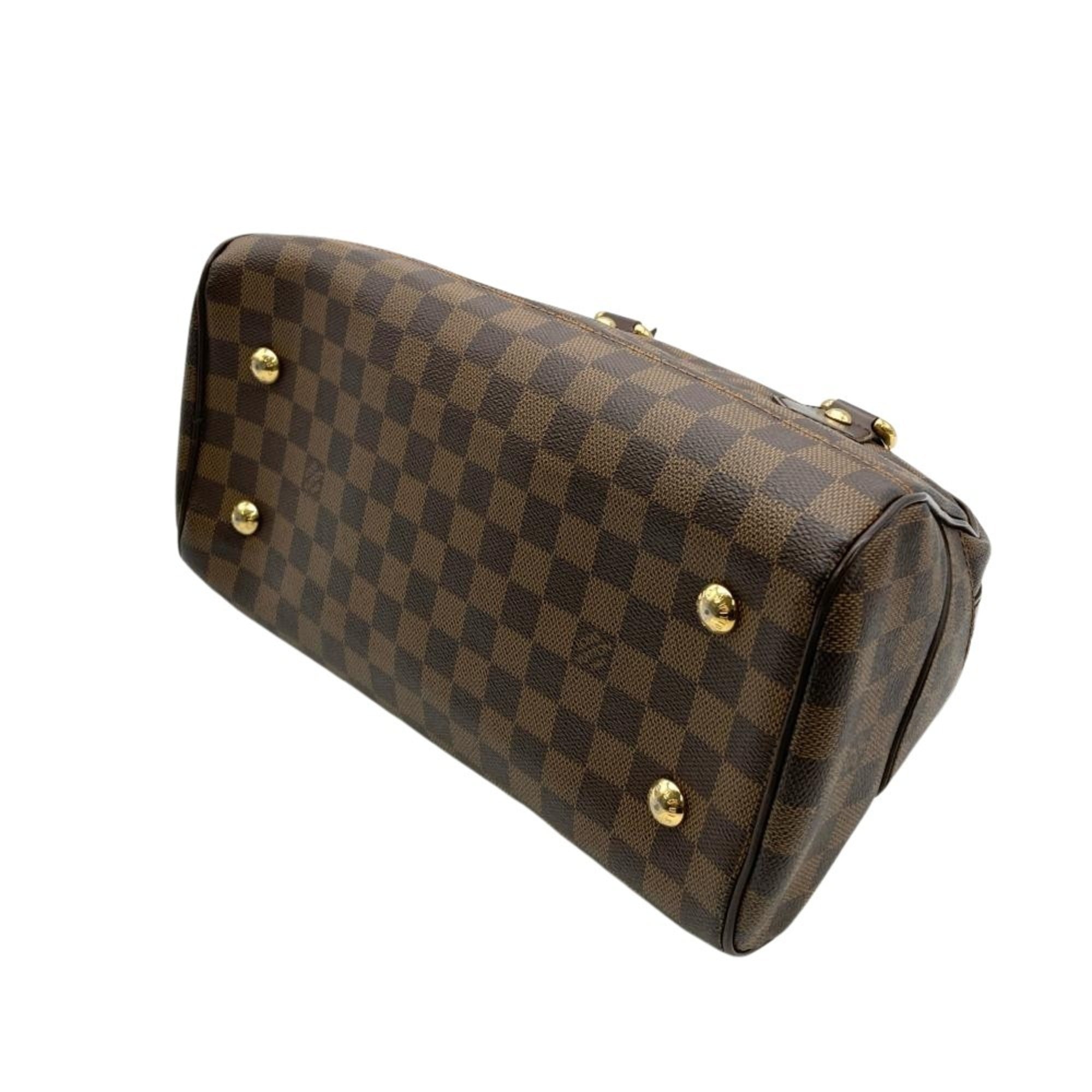 Louis Vuitton Damier Brown Damier Canvas Ebene Handbag (Pre-Owned)