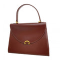 Cartier Bordeaux Leather Handbag (Pre-Owned)