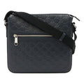 Gucci Guccissima Black Gg Leather Shoulder Bag (Pre-Owned)