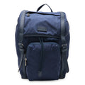 Gucci Navy Nylon Leather Backpack (Pre-Owned)