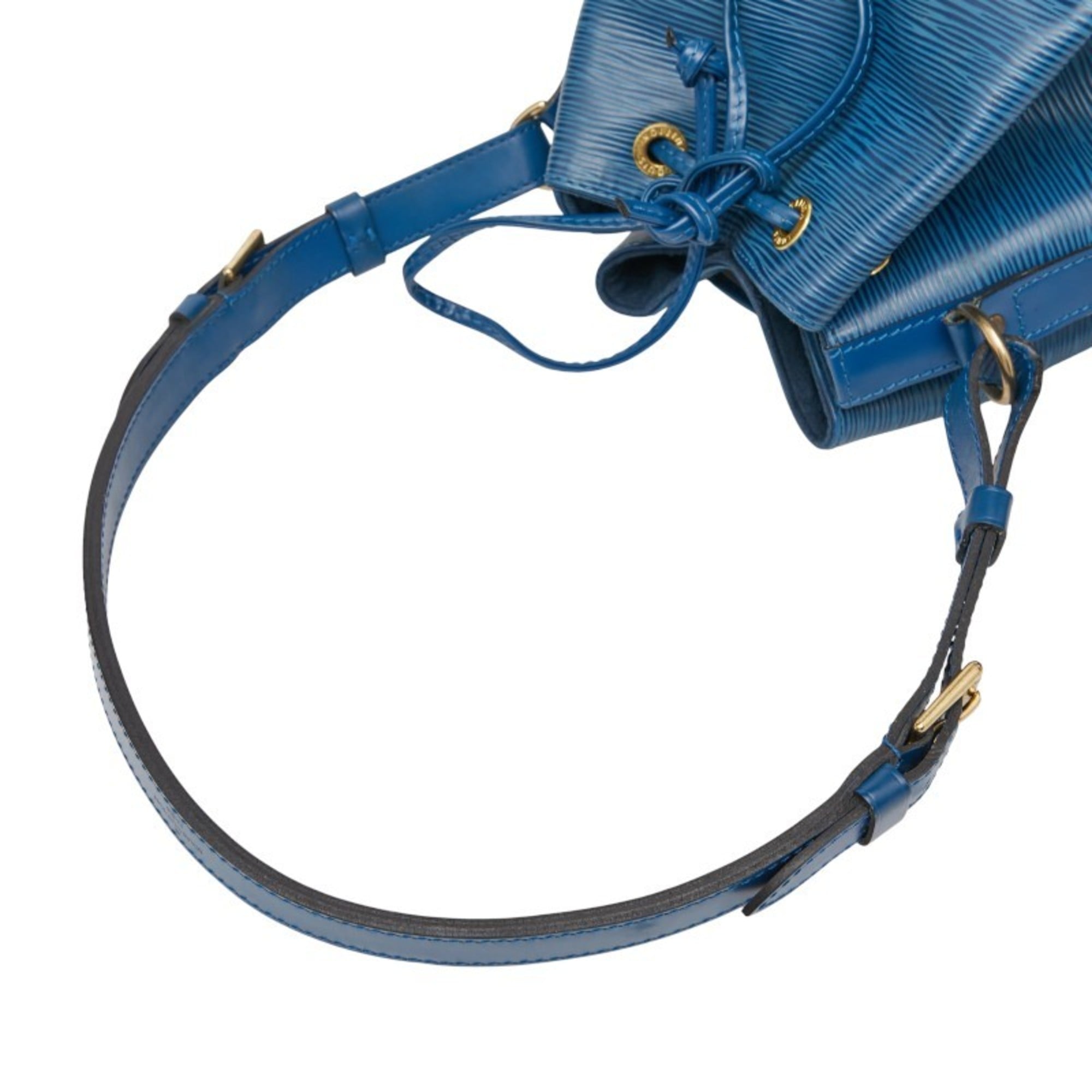 Louis Vuitton Toledo Blue Leather Handbag Shoulder Bag (Pre-Owned)