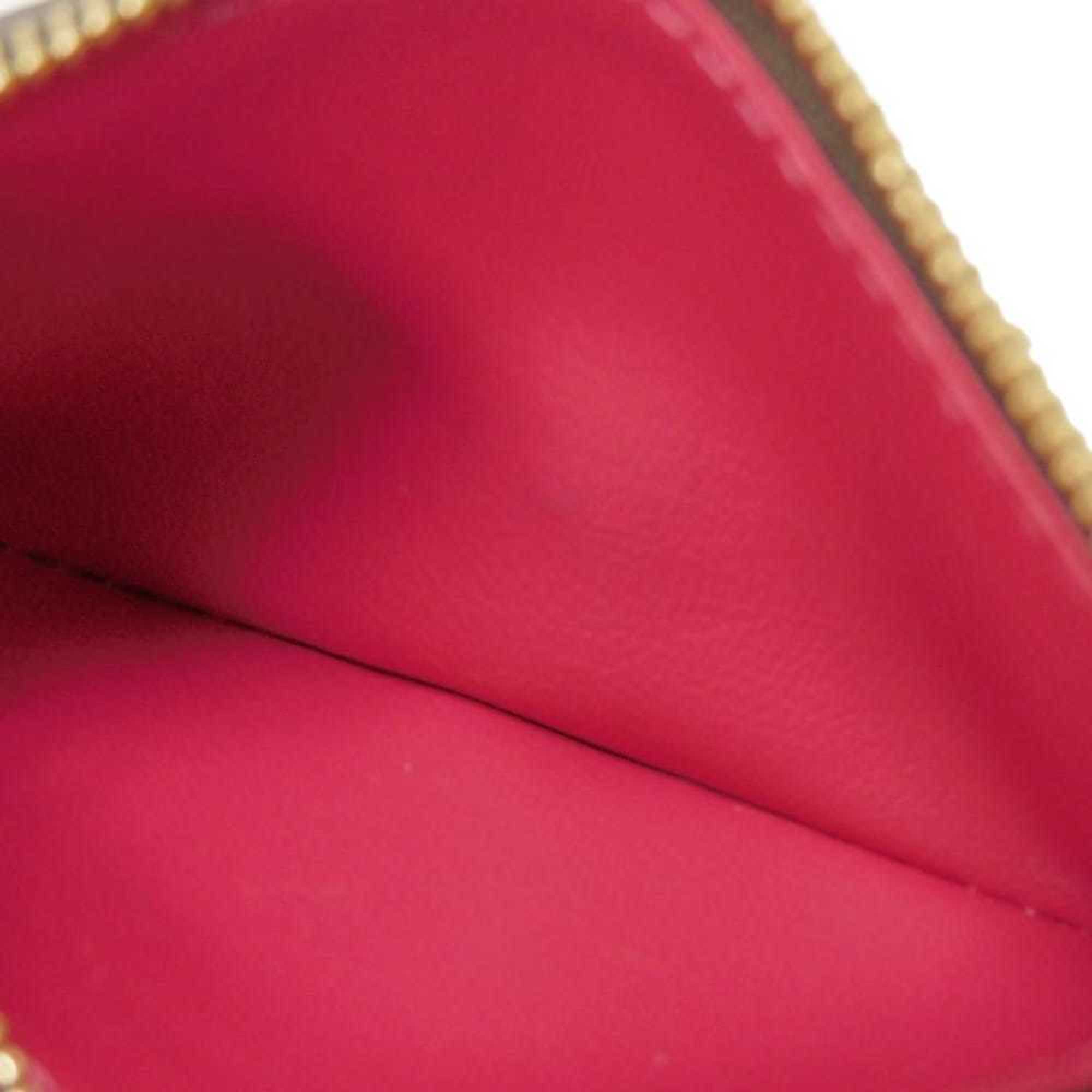 Louis Vuitton Monogram Brown Fuchsia Monogram Monogram Wallet (Bi-Fold) (Pre-Owned)