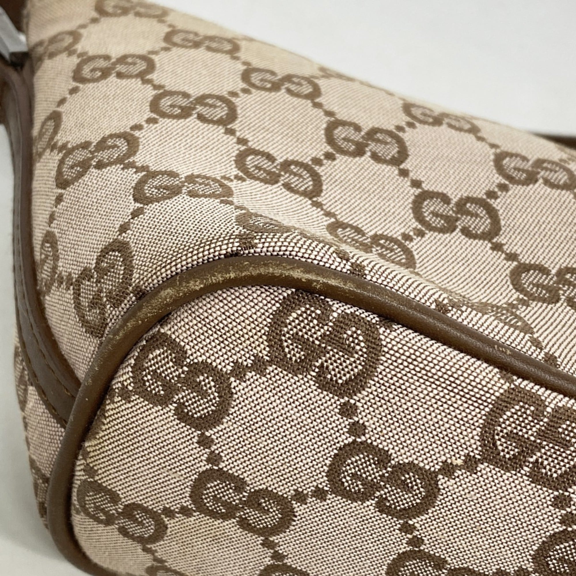 Gucci Brown Canvas Pouch (Pre-Owned)