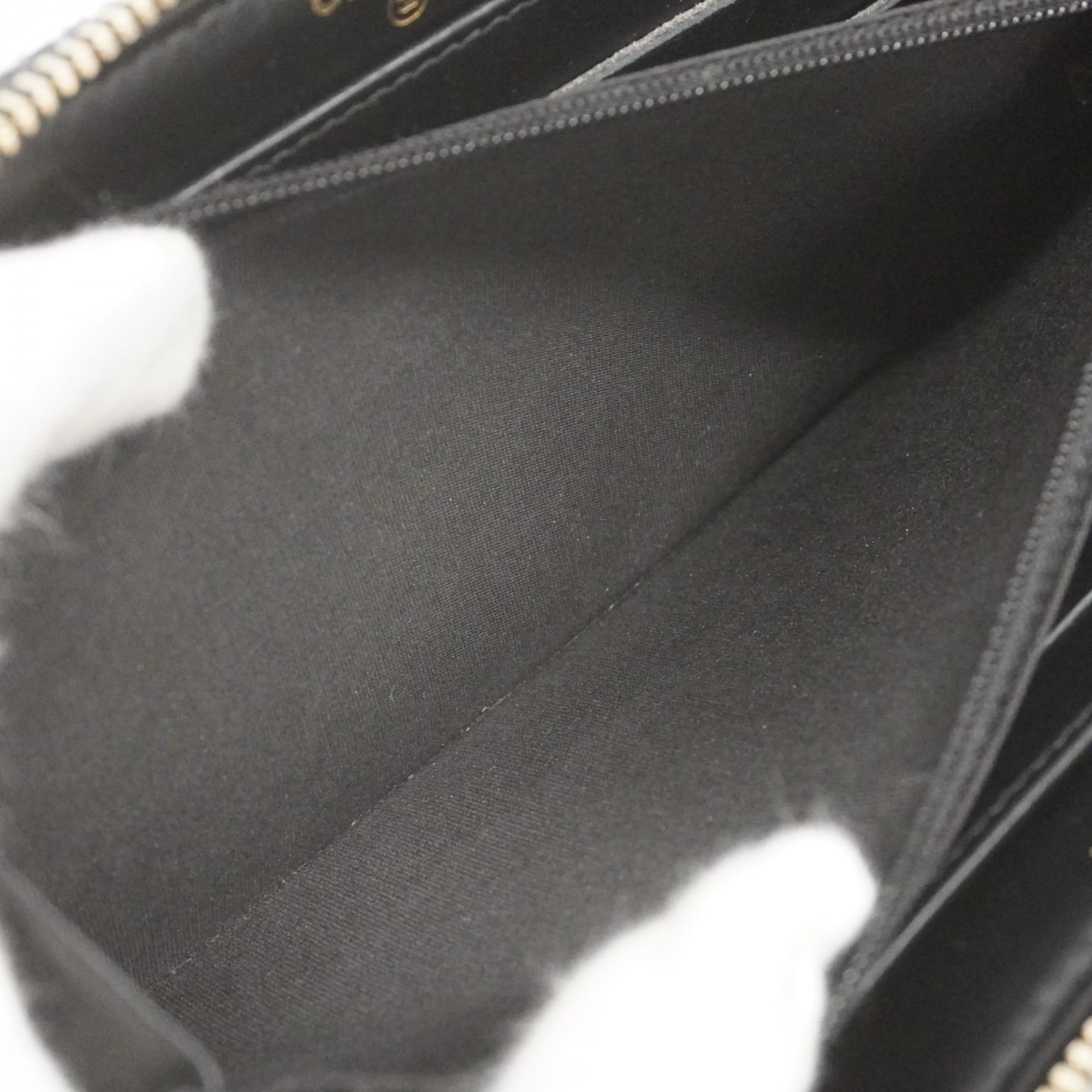 Chanel Navy Fabric Long Wallet (Bi-Fold) (Pre-Owned)