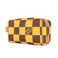 Louis Vuitton Brown Damier Canvas Yellow Pvc Pouch (Pre-Owned)