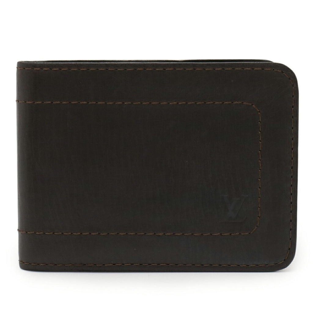 Louis Vuitton Brown Coffee Utah Leather Wallet (Bi-Fold) (Pre-Owned)