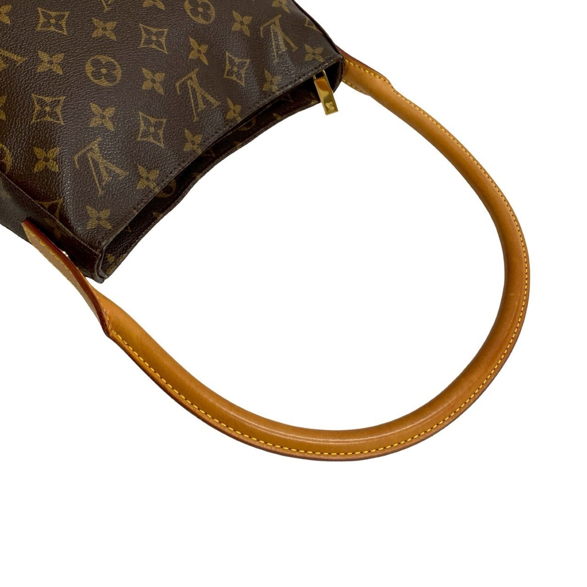 Louis Vuitton Brown Leather Pvc Shoulder Bag Tote Bag (Pre-Owned)