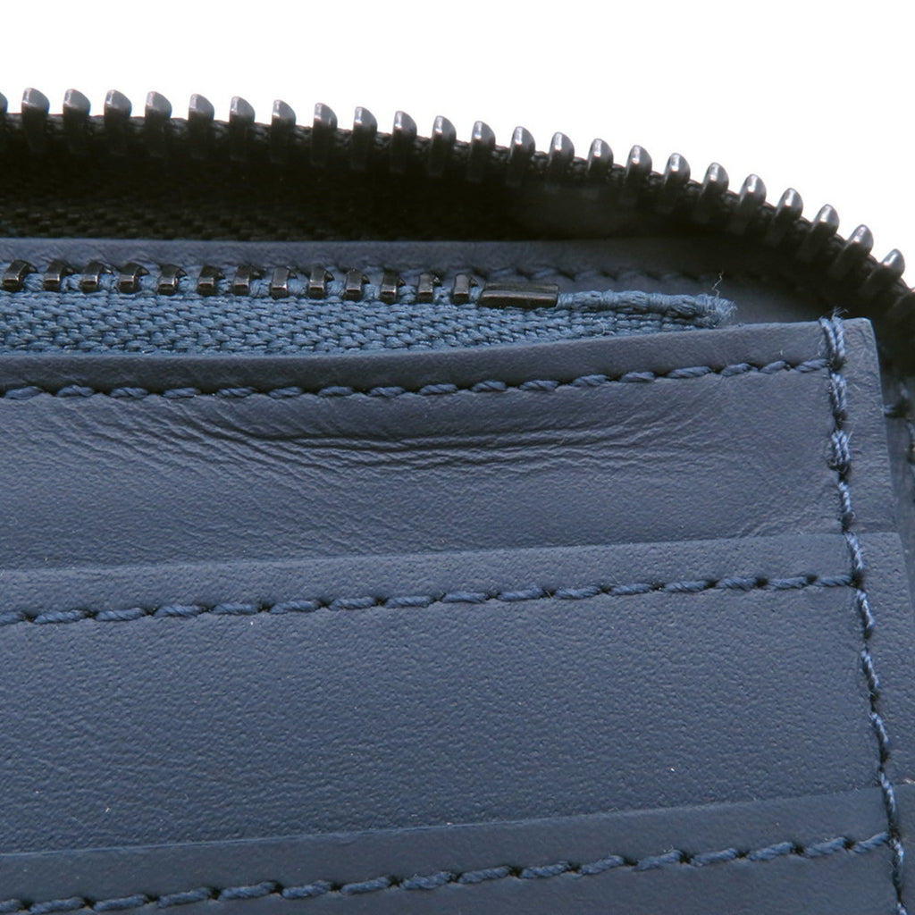 Louis Vuitton Monogram Shadow Navy Monogram Shadow Long Wallet (Bi-Fold) (Pre-Owned)