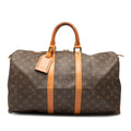 Louis Vuitton Brown Pvc Leather Boston Bag (Pre-Owned)