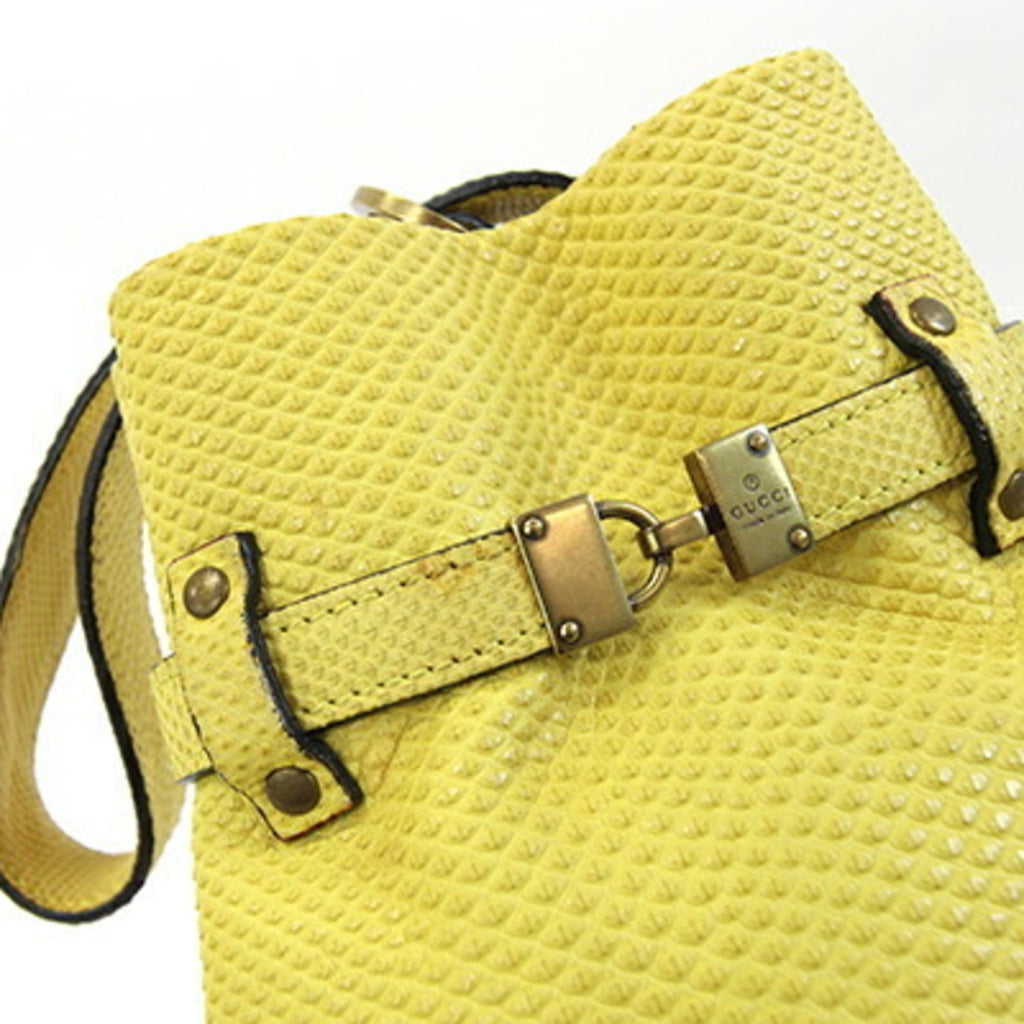 Gucci Yellow Leather Handbag (Pre-Owned)