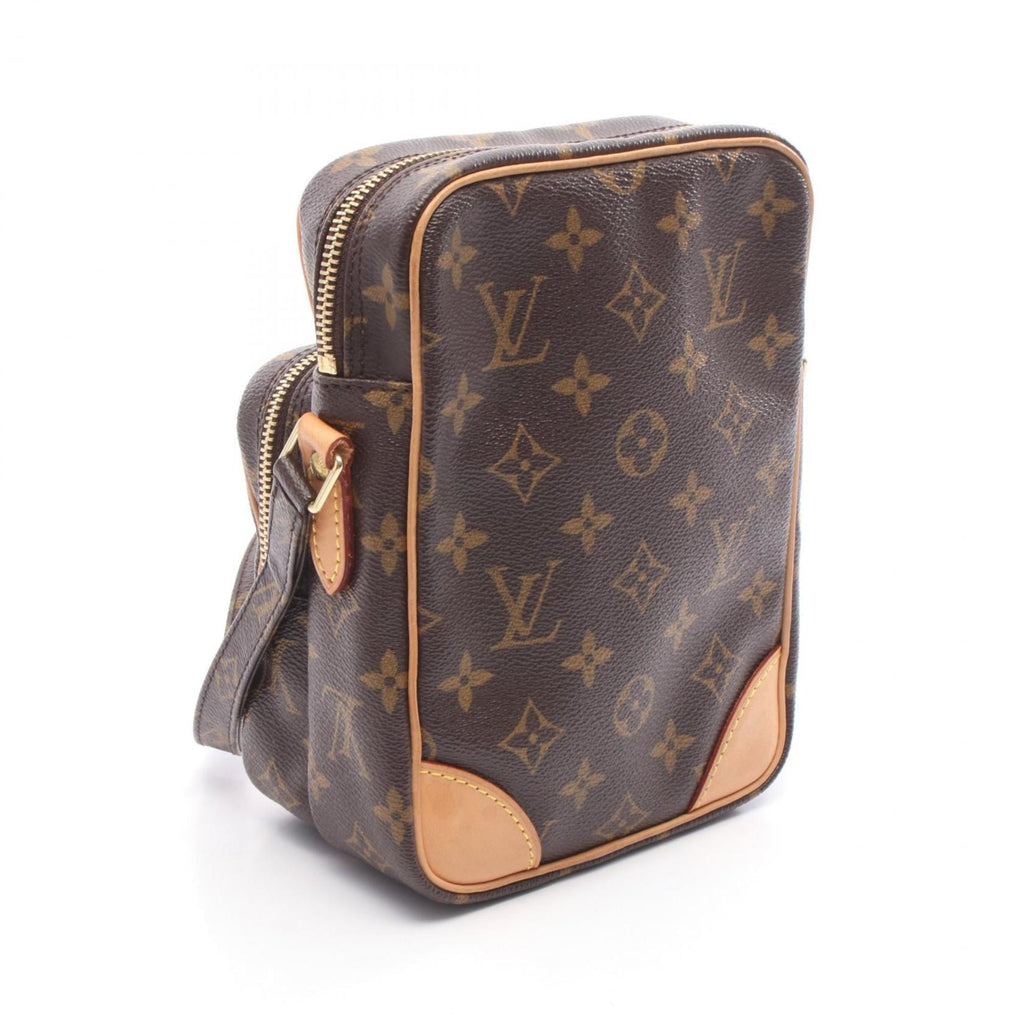 Louis Vuitton Brown Monogram Coated Canvas Leather Shoulder Bag (Pre-Owned)
