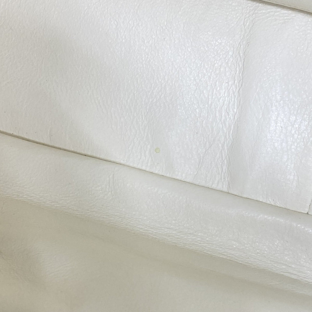 Chanel Navy White Leather Tote Bag (Pre-Owned)