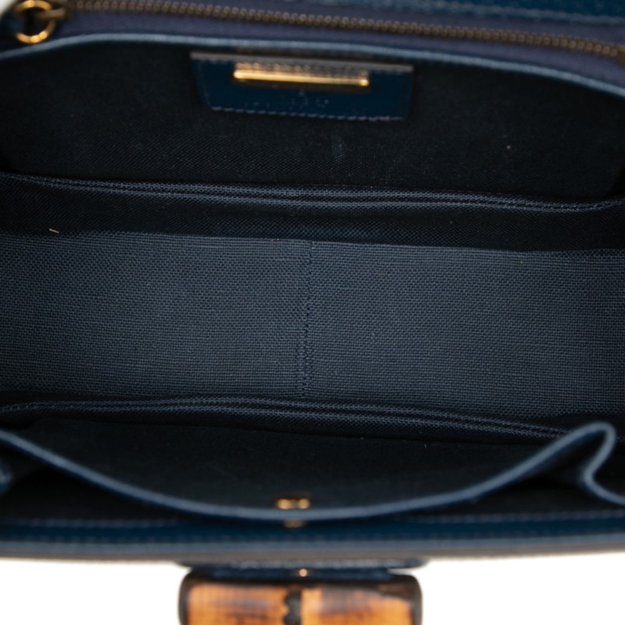 Gucci Multi-Color Navy Pvc Leather Handbag Shoulder Bag (Pre-Owned)