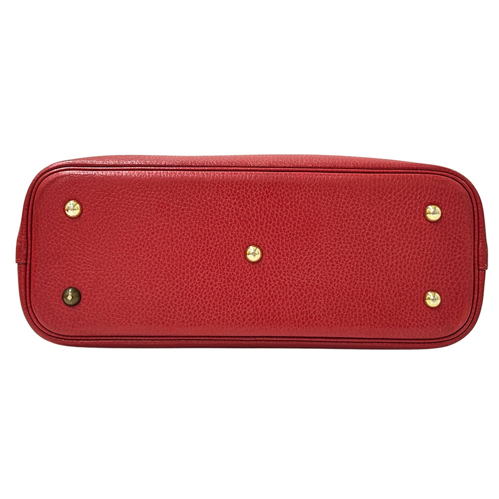 Hermes Red Color Ardennes Leather Handbag Shoulder Bag (Pre-Owned)
