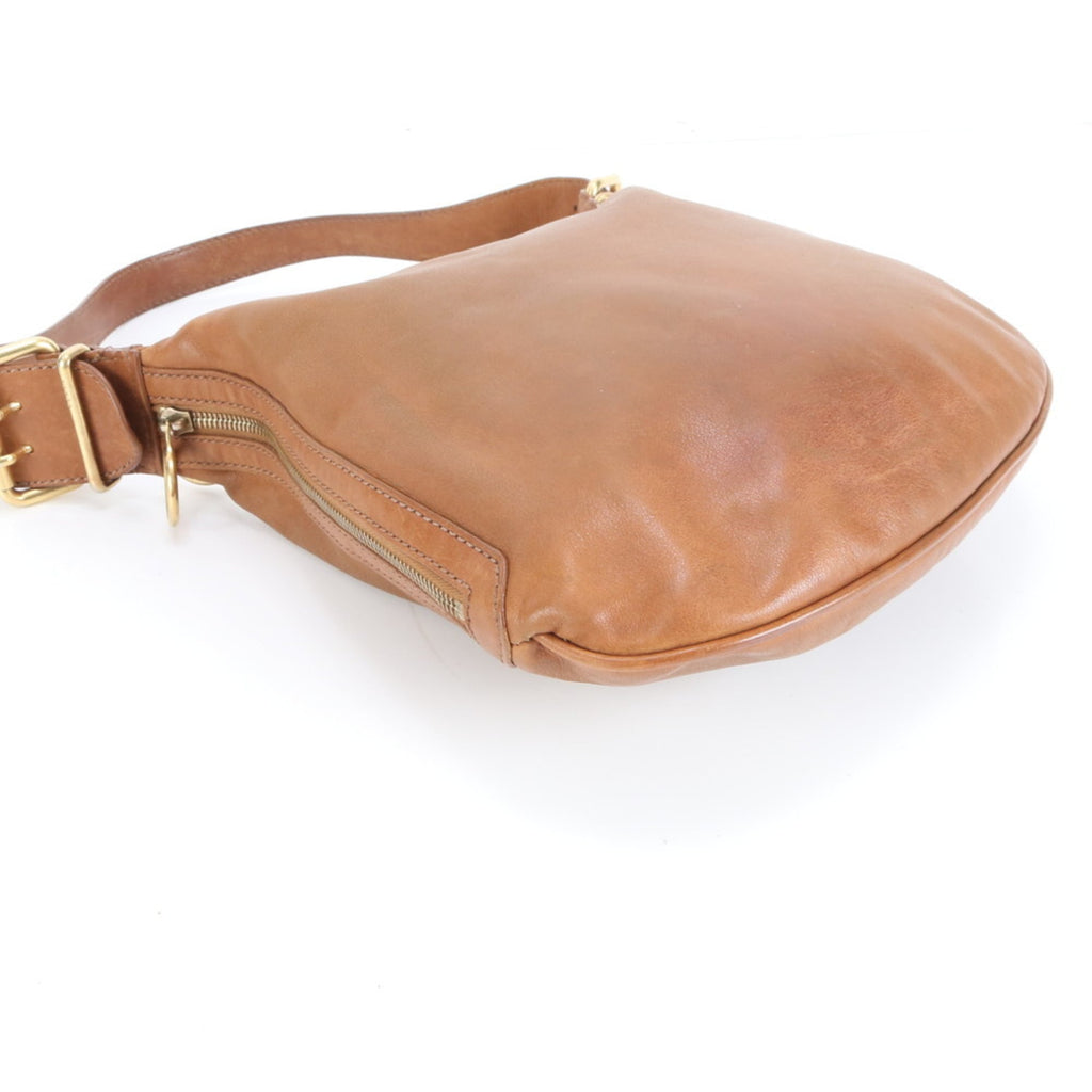 Fendi Brown Leather Shoulder Bag (Pre-Owned)