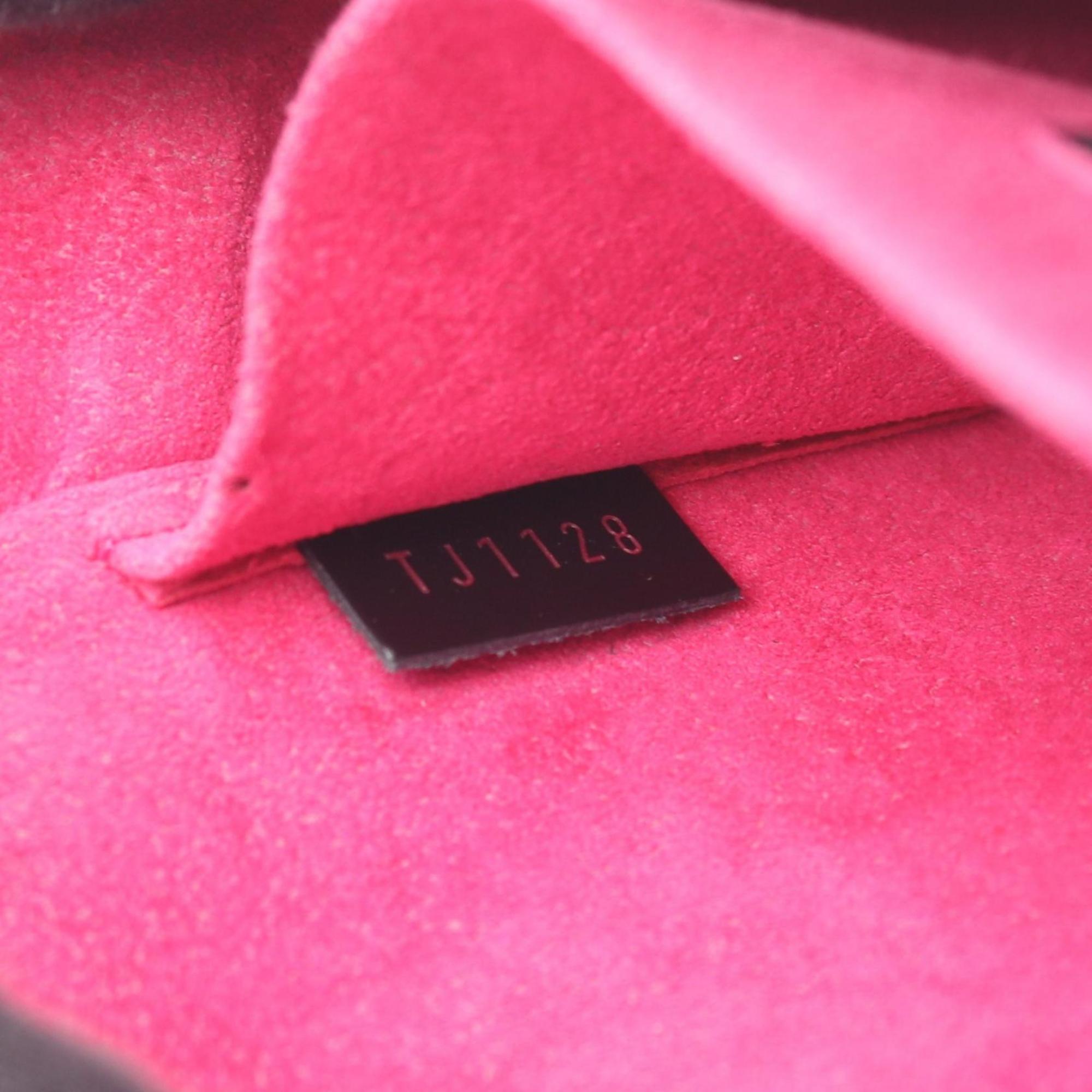 Louis Vuitton Black Hot Pink Noir Pink Leather Shoulder Bag (Pre-Owned)
