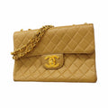 Chanel Beige Leather Shoulder Bag (Pre-Owned)