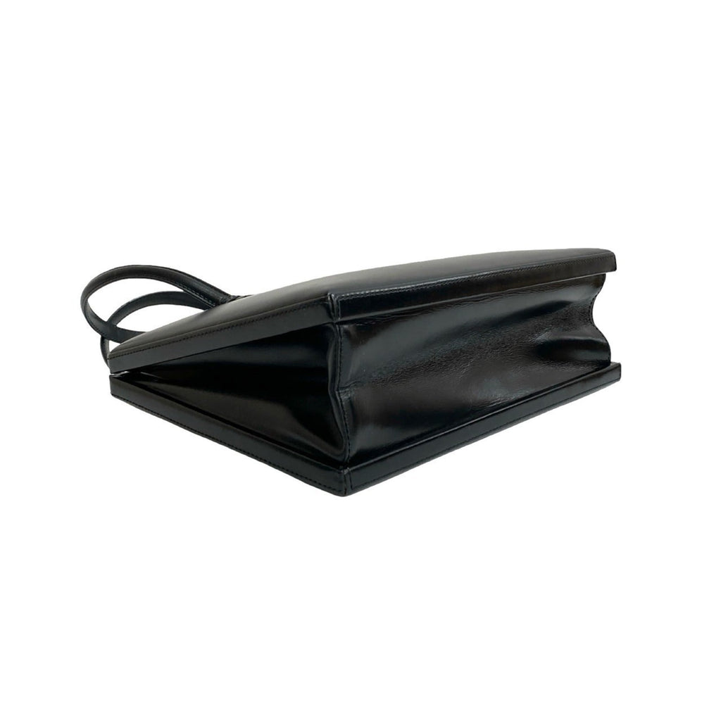 Loewe Black Leather Boston Bag Handbag Tote Bag (Pre-Owned)