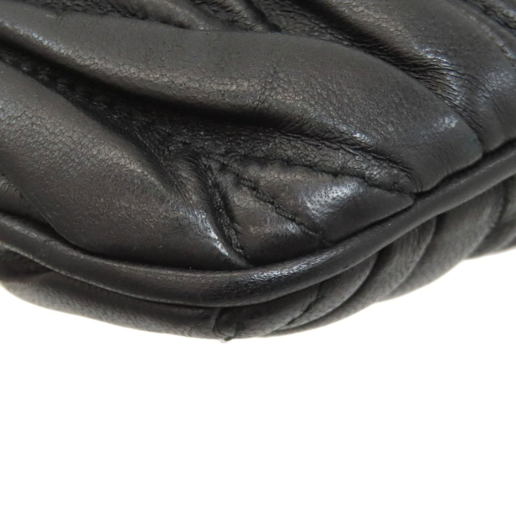 Miu Miu Black Leather Shoulder Bag (Pre-Owned)