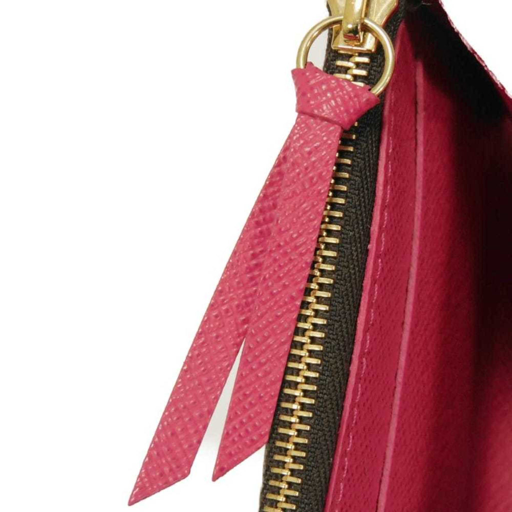 Louis Vuitton Monogram Brown Fuchsia Monogram Monogram Wallet (Bi-Fold) (Pre-Owned)