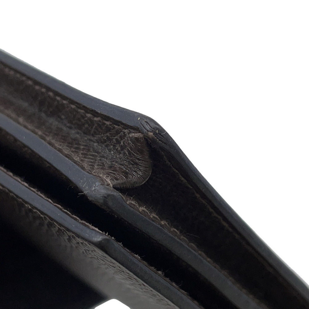 Hermes Ebene Epsom Leather Long Wallet (Bi-Fold) (Pre-Owned)