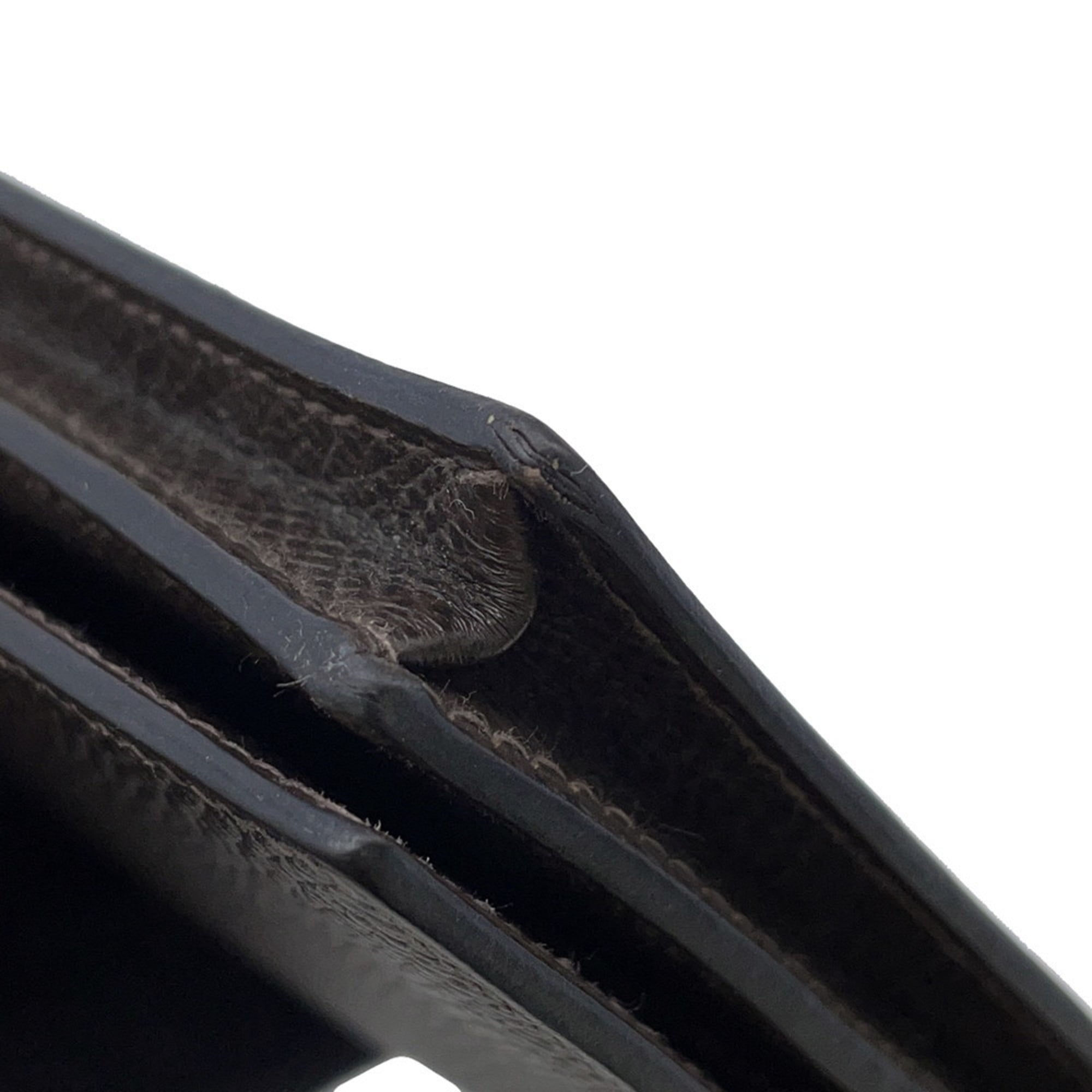 Hermes Ebene Epsom Leather Long Wallet (Bi-Fold) (Pre-Owned)