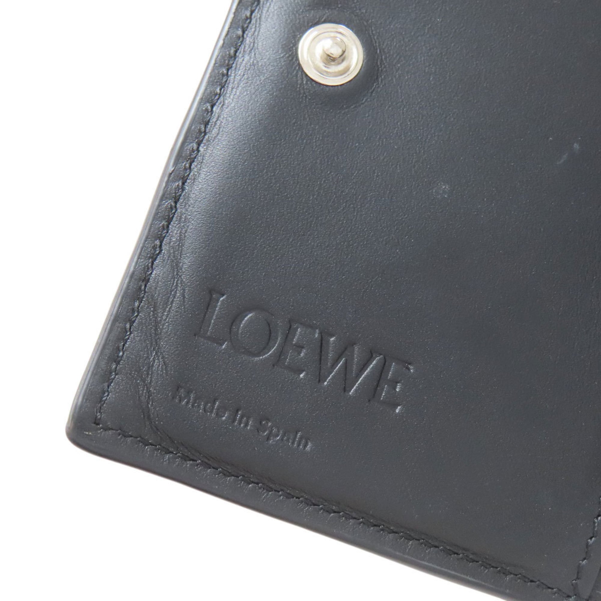 Loewe Black Navy Leather Wallet (Bi-Fold) (Pre-Owned)