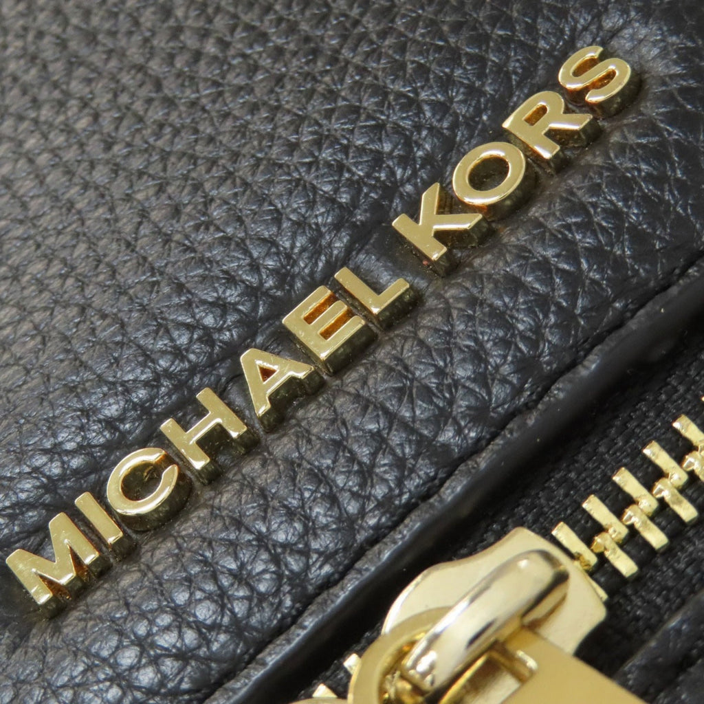 Michael Kors Black Leather Backpack (Pre-Owned)