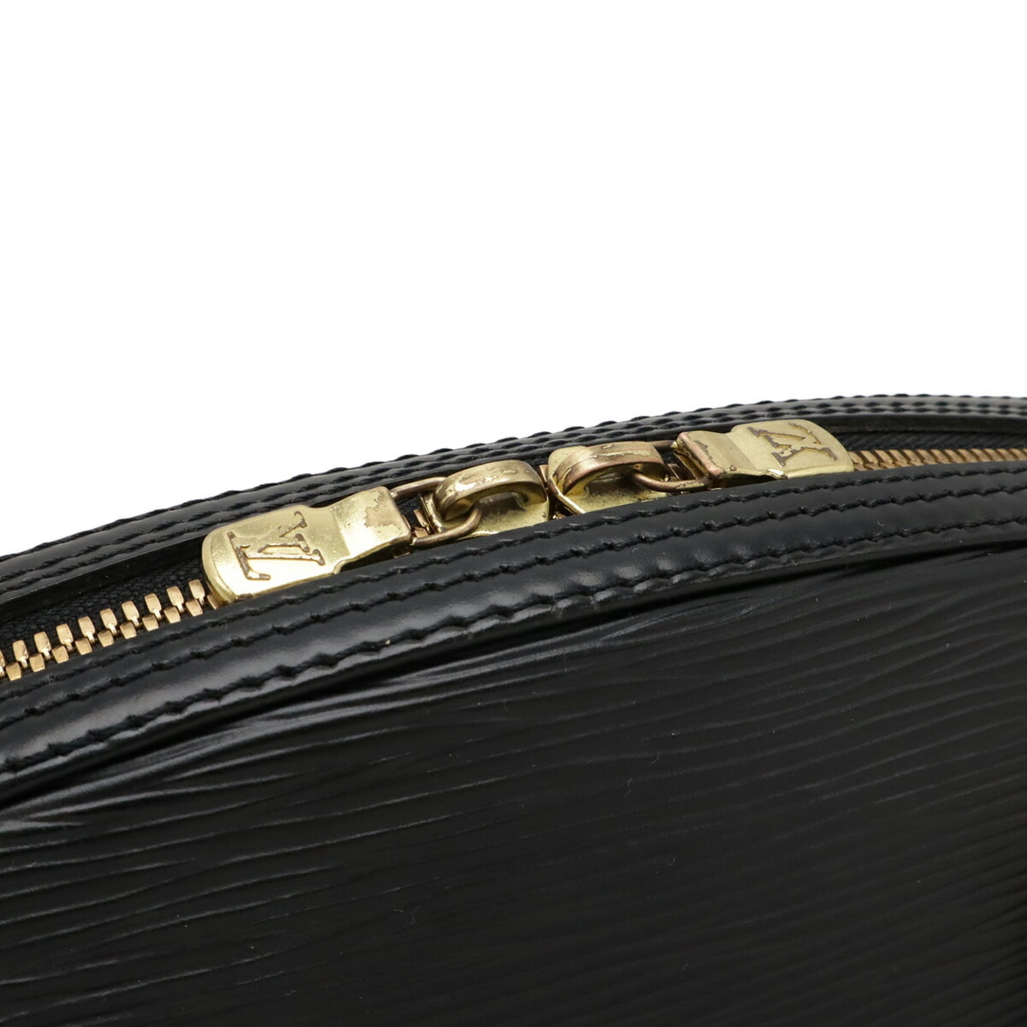 Louis Vuitton Epi Black Noir Epi Leather Handbag (Pre-Owned)