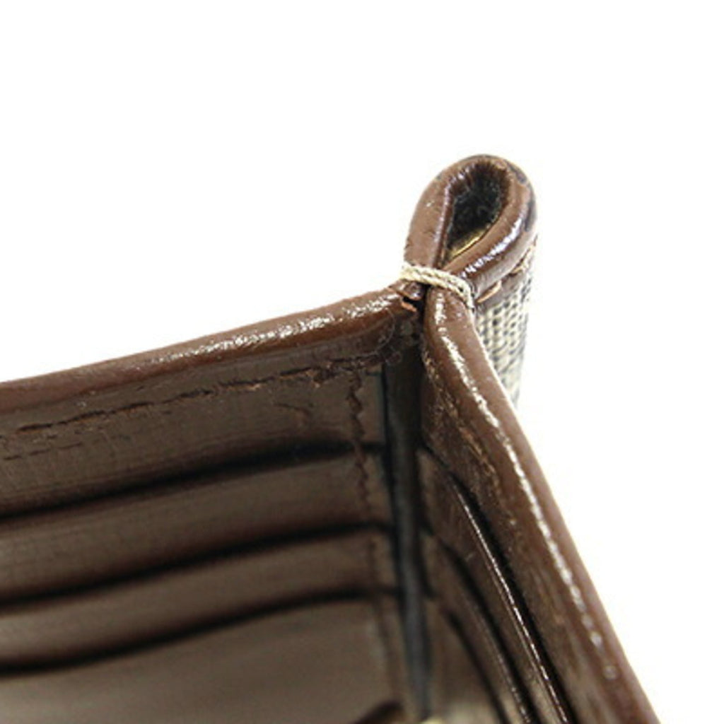 Gucci Beige Brown Gg Supreme Leather Wallet (Bi-Fold) (Pre-Owned)