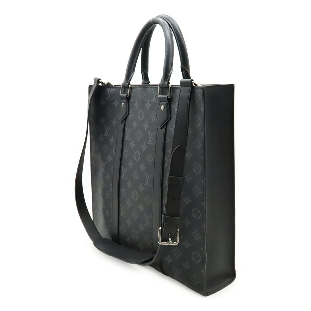 Louis Vuitton Monogram Eclipse Black Gray Monogram Eclipse Leather Handbag Shoulder Bag Tote Bag (Pre-Owned)