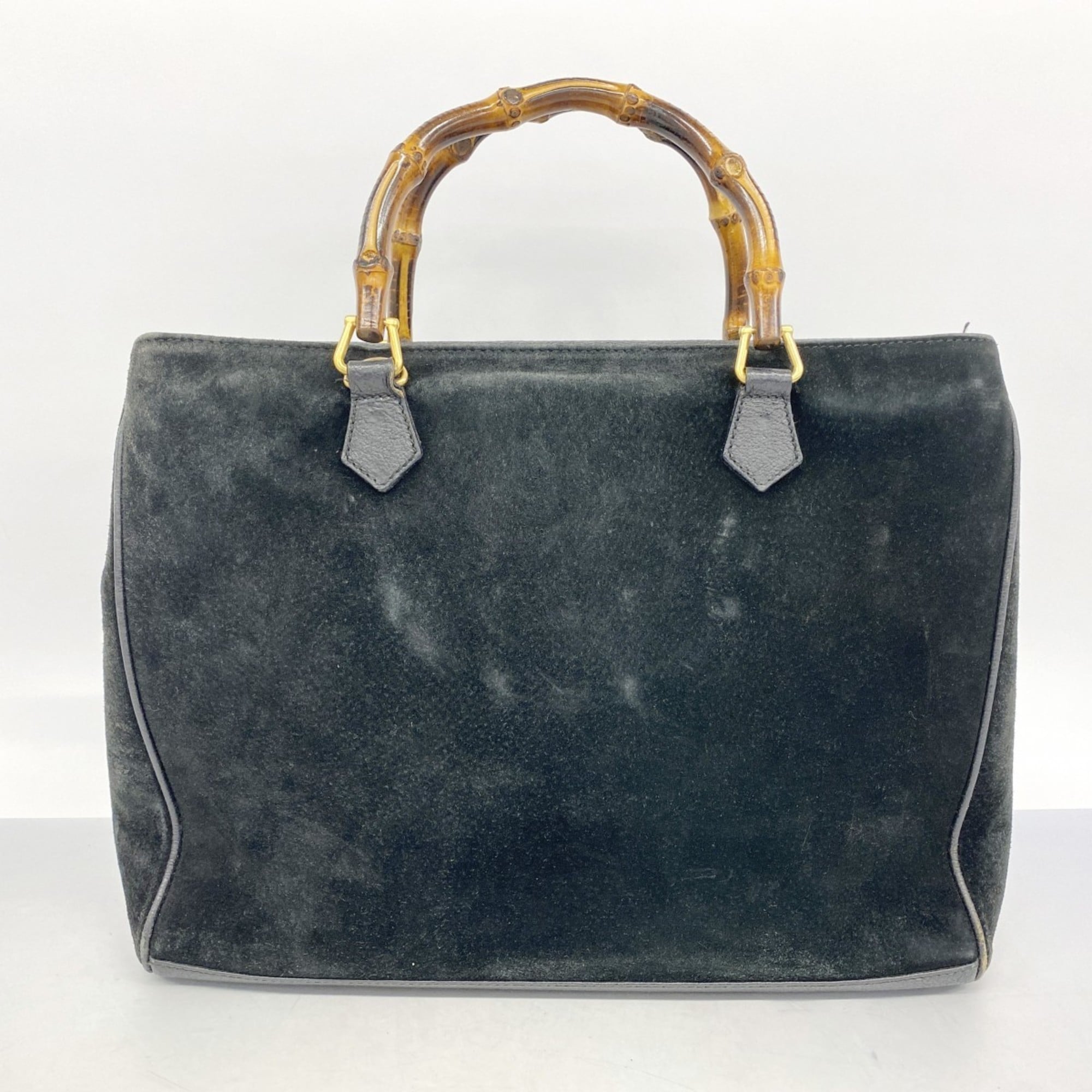 Gucci Black Suede Handbag (Pre-Owned)