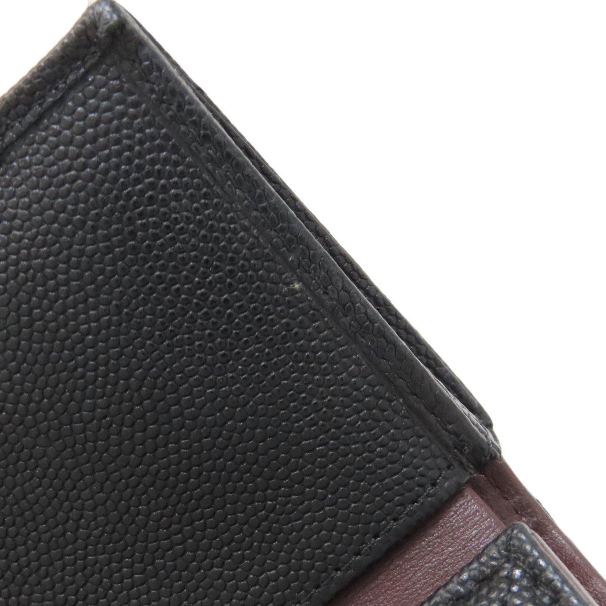 Chanel Black Leather Wallet (Bi-Fold) (Pre-Owned)