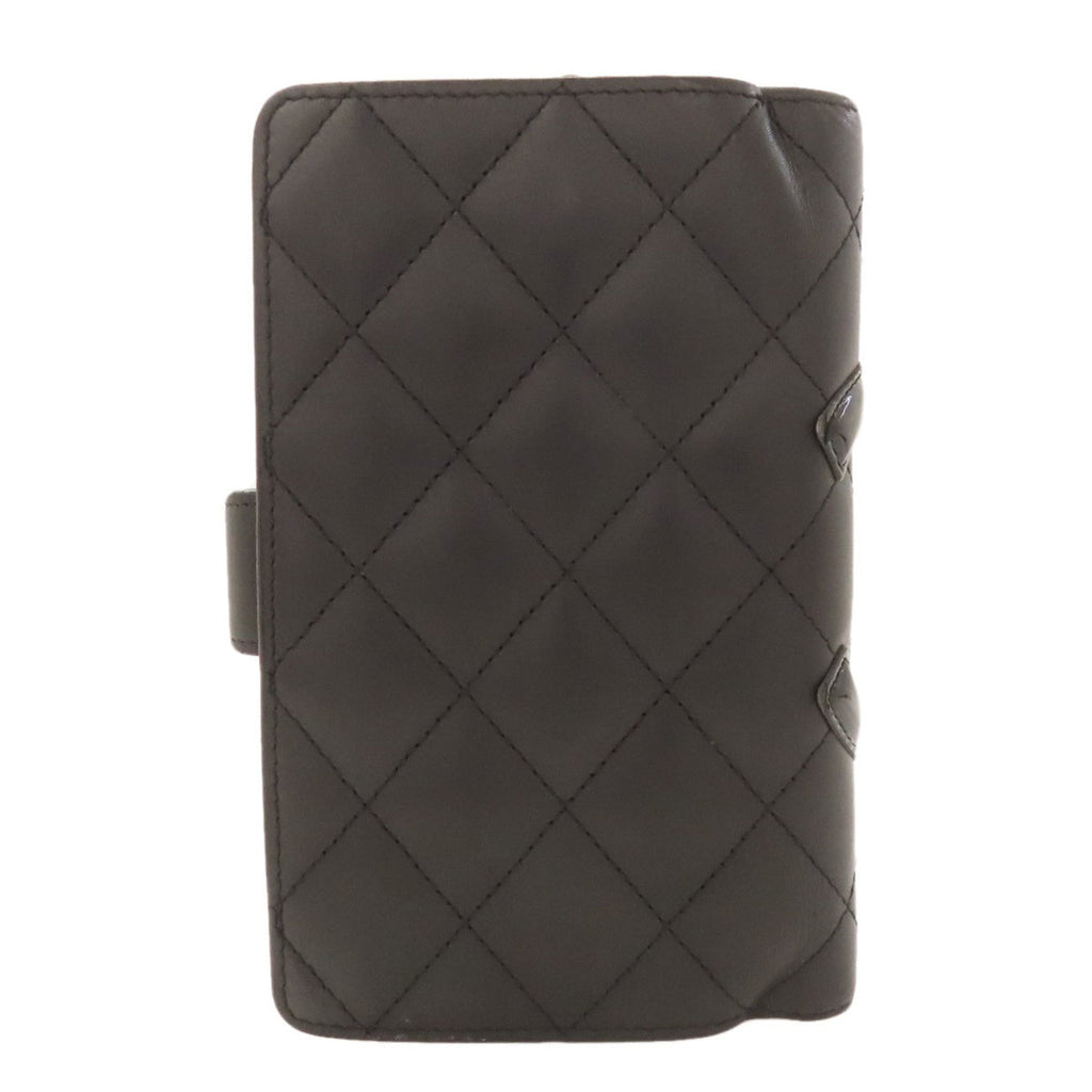 Chanel Black Leather Wallet (Bi-Fold) (Pre-Owned)
