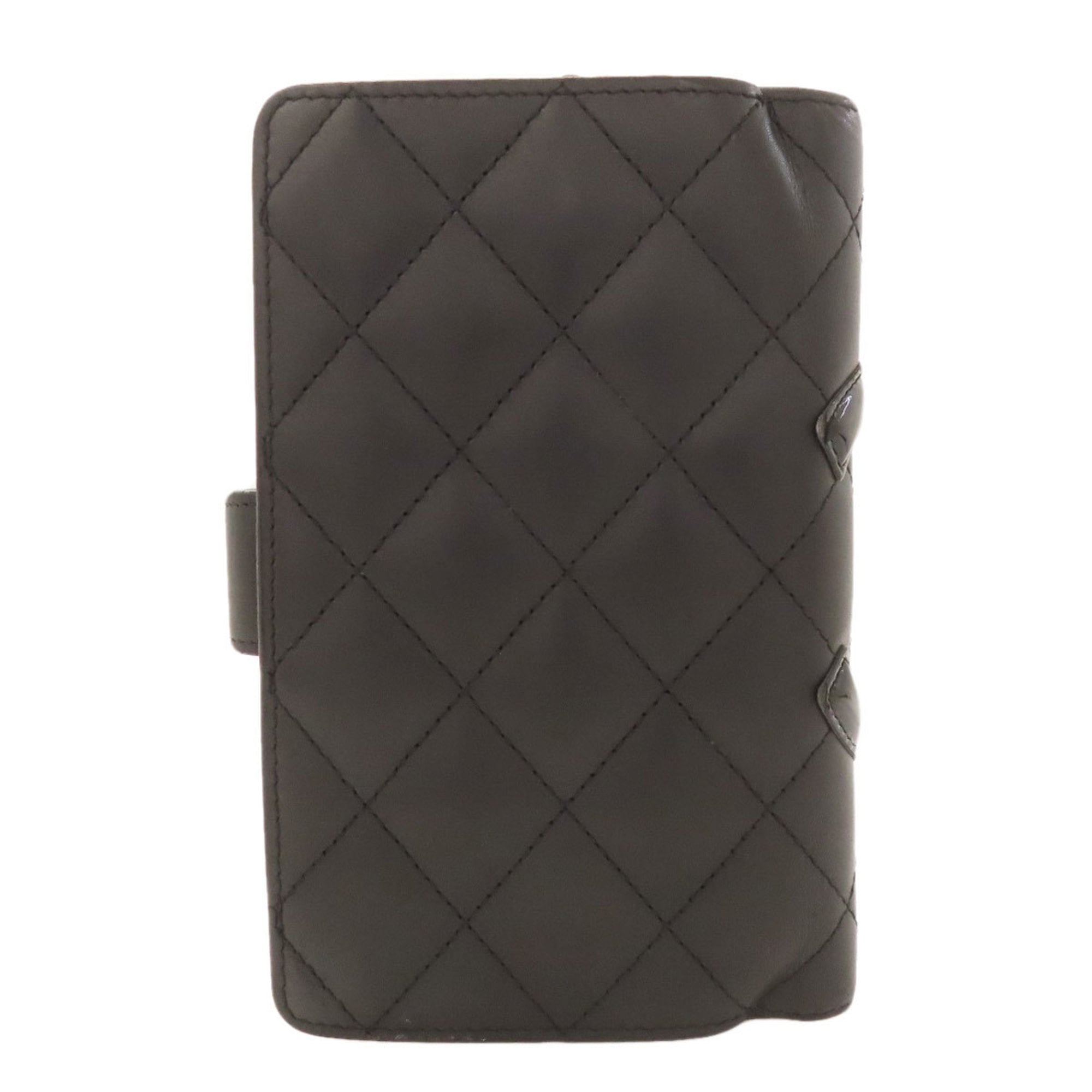 Chanel Black Leather Wallet (Bi-Fold) (Pre-Owned)
