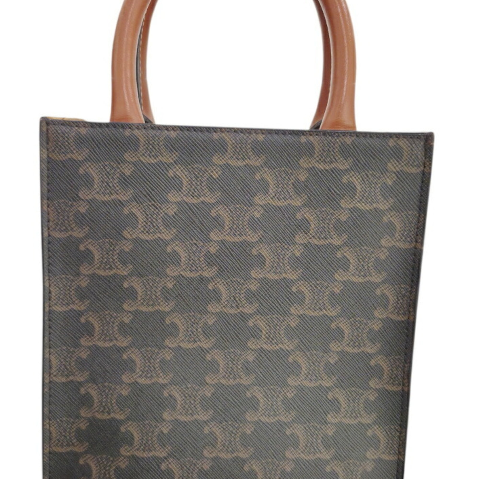 Celine Brown Pvc Leather Shoulder Bag Tote Bag (Pre-Owned)