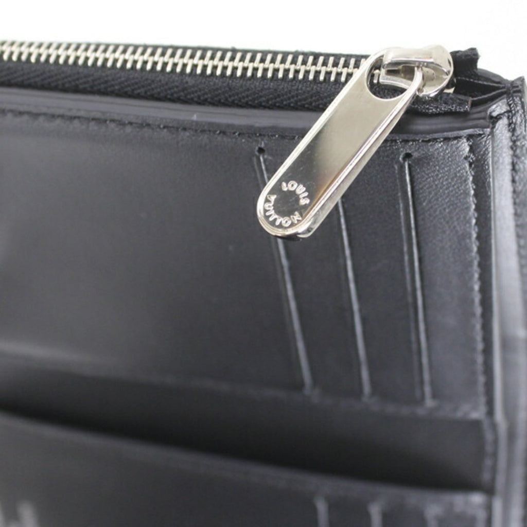 Louis Vuitton Black Mahina Leather Wallet (Tri-Fold) (Pre-Owned)